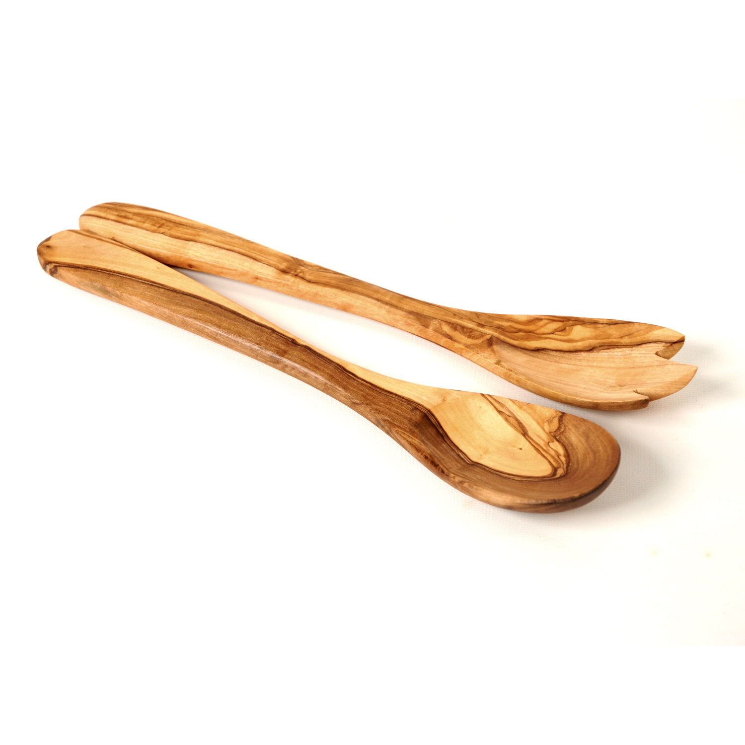 Beldi Nest Olive Wood Piece Spoon And Spork Set Wayfair